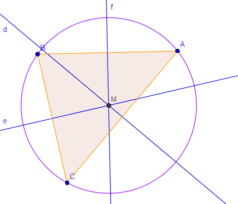 Cliquer pour afficher les mdiatrices d'un triangle en dynamique